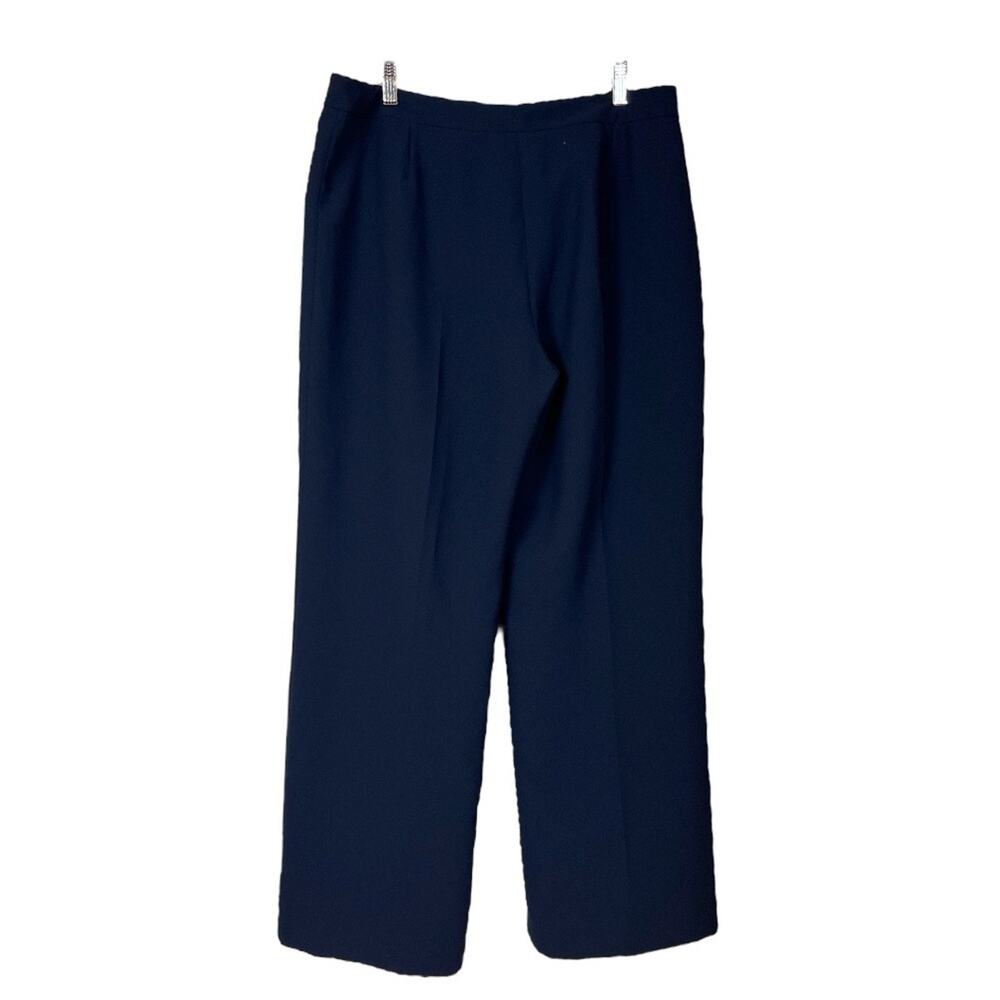 Evan Picone Suit Pants Trousers Black Straight Leg High Rise Women’s Size 14